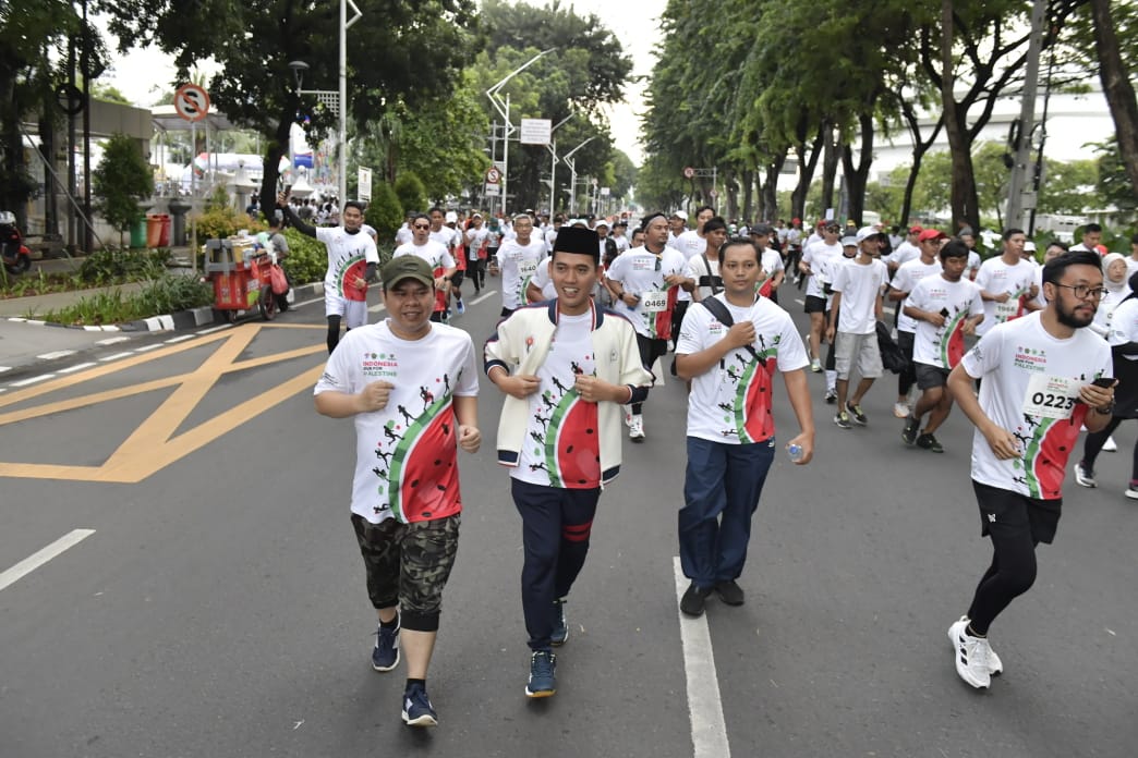 Kemenpora Gelar Aksi Indonesia Run For Palestine