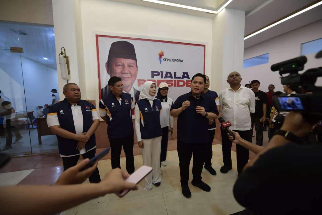 Menpora Erick Thohir Tutup Piala Presiden U-12 dan U-15 2025 di Surabaya